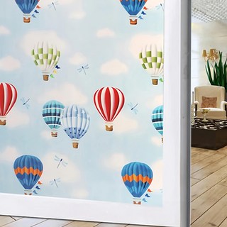 半島良品 抗UV防曬靜電貼窗貼, 熱氣球