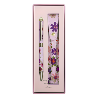 KATE SPADE觸控原子筆 90g 觸控筆頭 書寫流暢 精美花卉圖案, 落英繽紛