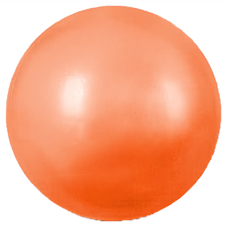 LEADER X 迷你多功能健身瑜珈球 附贈氣塞+吹氣管, 直徑25cm, 橙色