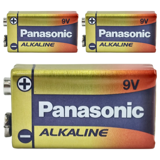 Panasonic 台灣公司貨 鹼性電池 9V, 3個