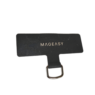 MAGEASY STRAP 掛繩片, 適用於所有手機尺寸, 0.5mm超薄, 黑色, 1個