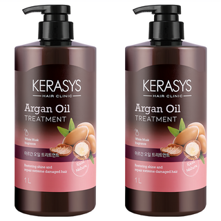 KERASYS 摩洛哥堅果油護髮乳 白麝香, 1L, 2瓶