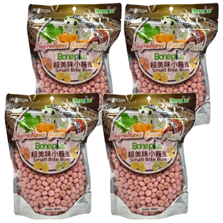 Boneplus 超美味小饅頭-美味草莓, 狗零食, 250g, 4包