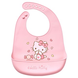 ONEDER 旺達棉品 三麗鷗防水圍兜, 凱蒂貓 粉紅色, 1個, 1個