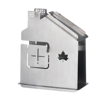 LOGOS 房屋造型蚊香架 帶卡拉賓登山扣 易於攜帶, 銀色