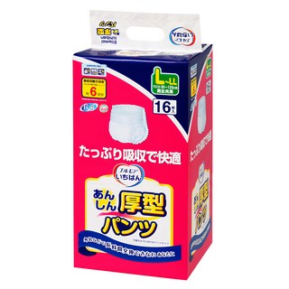 ELLEMOI ICHIBAN 復健褲 成人 L~LL 尺寸(腰圍85~125cm) 男女通用 16片裝, 16片, 1包