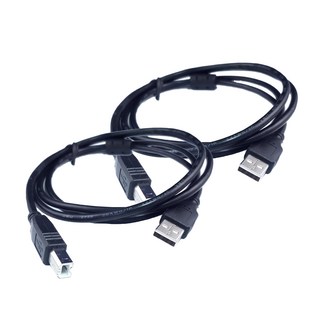 UniSync USB2.0 A公對B公印表機傳真機傳輸連接線 黑/2.7M, 2條