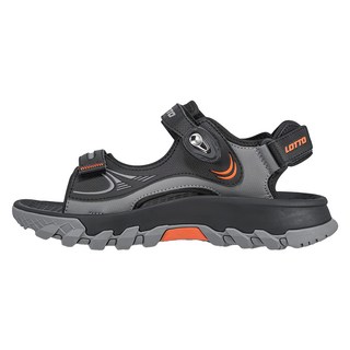 LOTTO 樂得 男 溯溪磁扣戶外涼鞋 LT5AMS9370, 290mm, 黑色