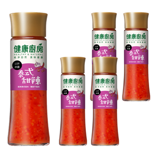 健康廚房 泰式甜辣拌醬, 經典泰式風味 酸甜不嗆辣, 200ml, 5瓶