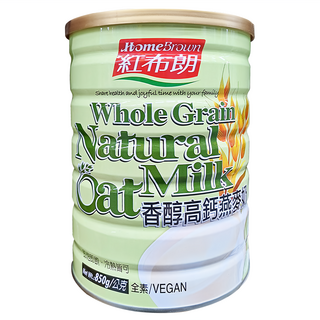 HomeBrown 紅布朗 香醇高鈣燕麥奶 全素 無加糖 無香料, 850g, 1罐