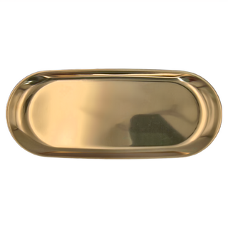 不鏽鋼金屬托盤, 大, 閃耀金, 1個