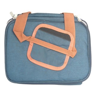 可背可提保溫保冷袋 300D陽離子+Peva, 雙層藍, 1個