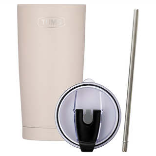 TUMS New Mega 真空不鏽鋼隨行杯組, 米色, 500ml, 1組