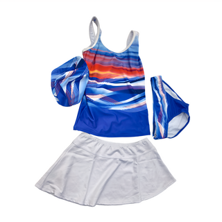 Loveteen 大女長版 Set, 1組, 藍色 + 白色