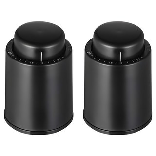 AHOYE 按壓抽真空紅酒塞 Set 2 酒瓶塞 尺寸7*5*5cm ABS材質, p01_05243206, 2個