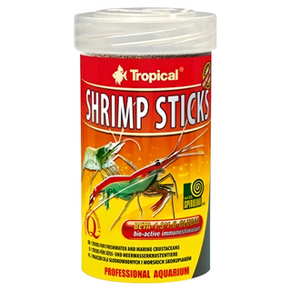 Tropical 淡水蝦蟹增豔飼料 Shrimp Sticks 粗蛋白45%, 100ml, 1罐