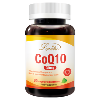 Lovita 愛維他 CoQ10 輔酵素Q10 素食膠囊 30mg 60顆, 0.3g, 1罐
