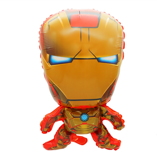 鋁質氣球5件套 鋼鐵人造型 約73cm*43cm, 鋼鐵俠, 1組