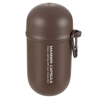 Richell 利其爾 寵物外出撿便盒，400ml, 咖啡色, 1個