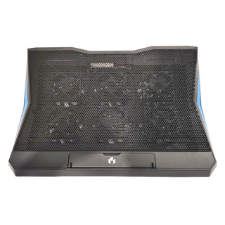 六核風扇升級版 筆記型電腦散熱支架 - 黑色, 1個