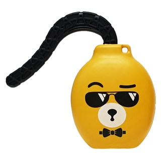 Somaektangtang AEONAZ 燒啤泡沫製造器 墨鏡熊款, 黃色, 1個