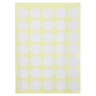 華麗牌 彩色標籤 WL-2031W 圓直徑16 mm, 20包, 1盒, 白色