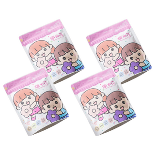 玉山碾米 纖米花, 100%國產米 造型米餅, 糙米,黑糙米,紅麴米, 35g, 4包