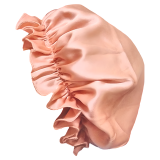 BIOAM 佰歐安 天然蠶絲大尺寸舒眠護髮帽 彈性鬆緊帶 實測頭圍57公分可戴