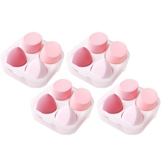 小麥購物 雞蛋盒美妝蛋 Y714 87g 4顆/盒 粉色系 美妝工具, 4盒