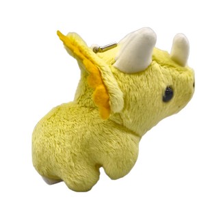 動物造型珠鍊吊飾 三角龍, 7cm, 黃色, 1個