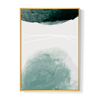 Boluo 菠蘿選畫所 微藍泡沫IV, 59.4 x 42cm, 木色