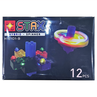 LIGHT STAX HYBRID 系列 STAX SPINNER 亮亮積木 盒裝版, 多色, 1盒