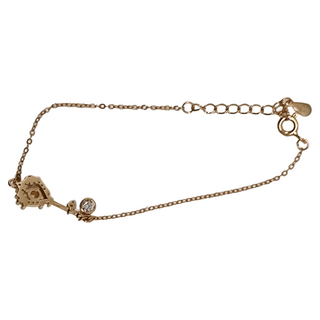 RADIANT STAR 璀璨之星 925純銀 MARIGOLD守護愛情月光石鑰匙手鍊 KMD230