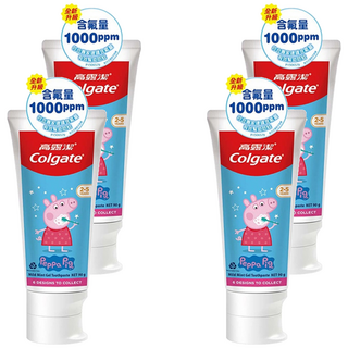 Colgate 高露潔 兒童牙膏 含氟健齒凝露 款式隨機, 90g, 4條