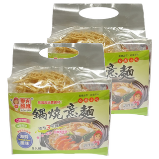 譽方媽媽 海鮮鍋燒意麵 5入, 300g, 2袋