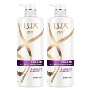 LUX 麗仕 洗髮乳 柔亮絲滑 針對乾澀脆弱髮質, 750g, 2瓶