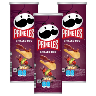 PRINGLES 品客 洋芋片，全新升級，口感酥脆，自然風味，精選優質食材, 102g, 3罐
