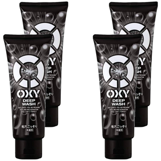 ROHTO 樂敦 OXY男士竹炭控油洗面乳 4條 深層清潔毛孔 保濕 展現男士自信, 200g