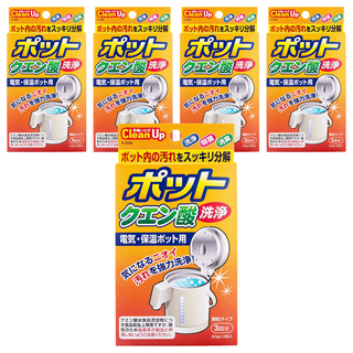 KOKUBO 小久保 檸檬酸熱水瓶清潔劑 3包, 60g, 5盒