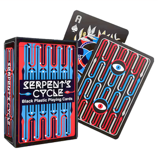 ROYAL 樂友 黑曜蛇環撲克牌 Set, 黑色塑膠撲克牌, 1盒