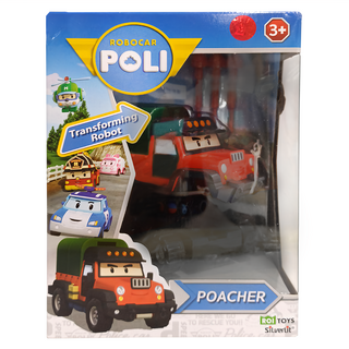 ROI TOYSI 新4吋變形車 波契 1盒, 360°可旋轉車身, 彈出式發射導彈