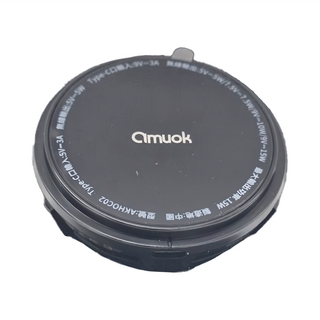 amuok 艾默克 冰芯磁吸無線充車載支架 15W 快速無線充電 iPhone 12/13/14/15系列, AKHOC02, 黑色