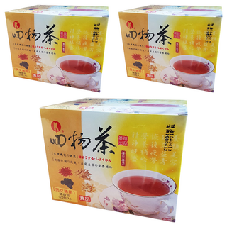 展瑄 四物茶,促進新陳代謝 產前產後補給 養生養身 保健飲品 男女通用, 5g, 20包, 3盒