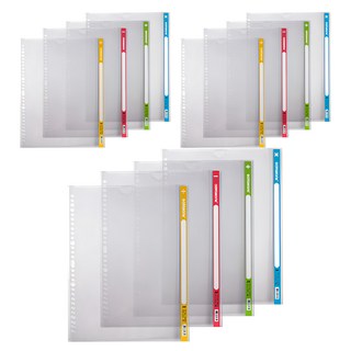 DaTaBanK 三田文具 29孔可換背條直式U型文件夾 A4, 透明環保PP材質, 可放2.3.4.30孔夾內, A4-317*240*0.18mm, 12個, 1包