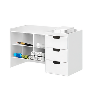 SYSmAX 蜂巢式桌面抽屜收納置物架2.0 分層設計 方便拿取 節省空間, 白色, 1個