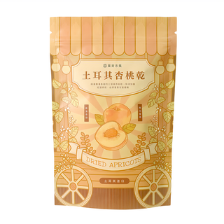 菓青市集 土耳其杏桃乾, 低溫烘焙, 無添加糖, 無添加防腐劑, 200g, 1包