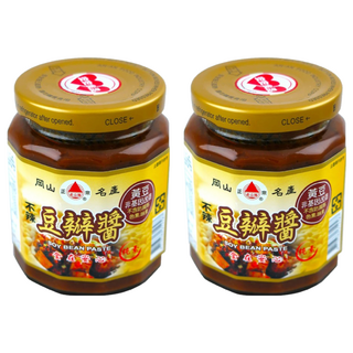名山牌 不辣豆瓣醬 非基改 不含防腐劑 不含色素 不含味素 純素可食用, 280g, 2罐