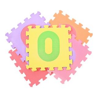 PMU 必美優 數字EVA舒柔墊 Set 10 巧拼 孩子玩樂兼顧學習 防撞吸震 SGS檢驗合格 台灣製造, 32 x 32cm, 數字款 多色, 1組