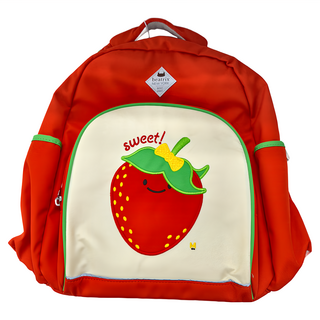 beatrix NEW YORK 經典刺繡國小護脊輕量書包2.0 (110-130cm), 29 x 15 x 40cm, 草莓紅