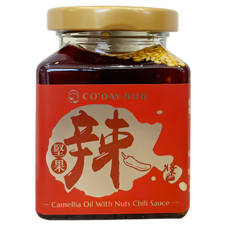 CO'DAY 好日籽 苦茶油堅果辣椒醬 170g，香辣夠味，拌飯拌麵佐餐皆宜, 1瓶
